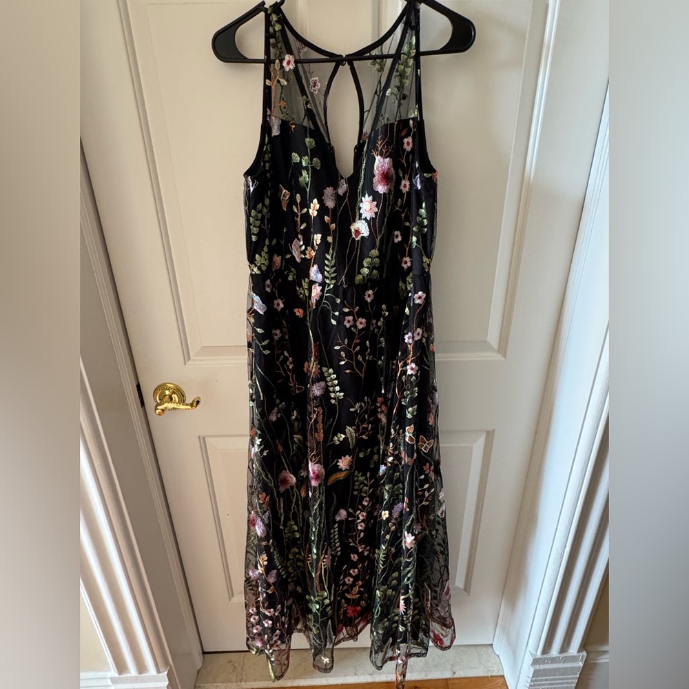Torrid Black Floral Maxi Dress